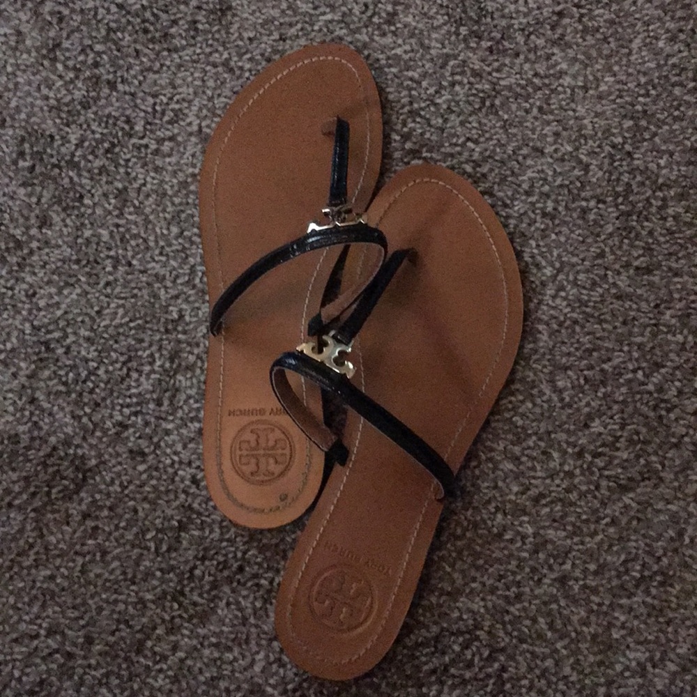 Tory Burch Thong Sandals Black